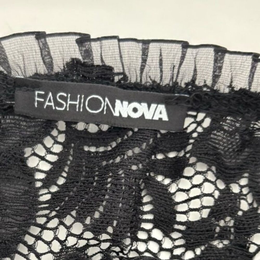 Satin Dress Medium Lace Mesh Ruffle Bustier BodyCon Festival Dark Fairy Romantic - Picture 3 of 12